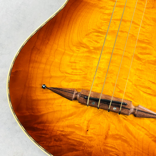 Rick Turner Renaissance 4-String Acoustic-Electric Piezo Bass Guitar - Sunburst - 4