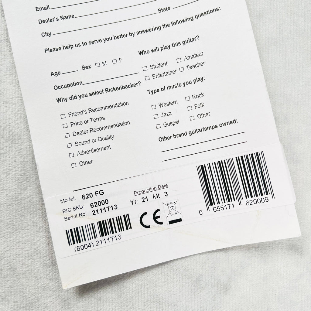 2021 Rickenbacker 620 Electric Guitar Fireglo - 17