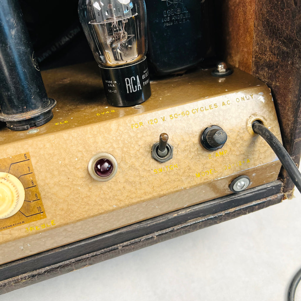 Rickenbacker Pro 12 Model DJ-12-A 1x12" Combo Amplifier 1940s - Black Alligator - 14