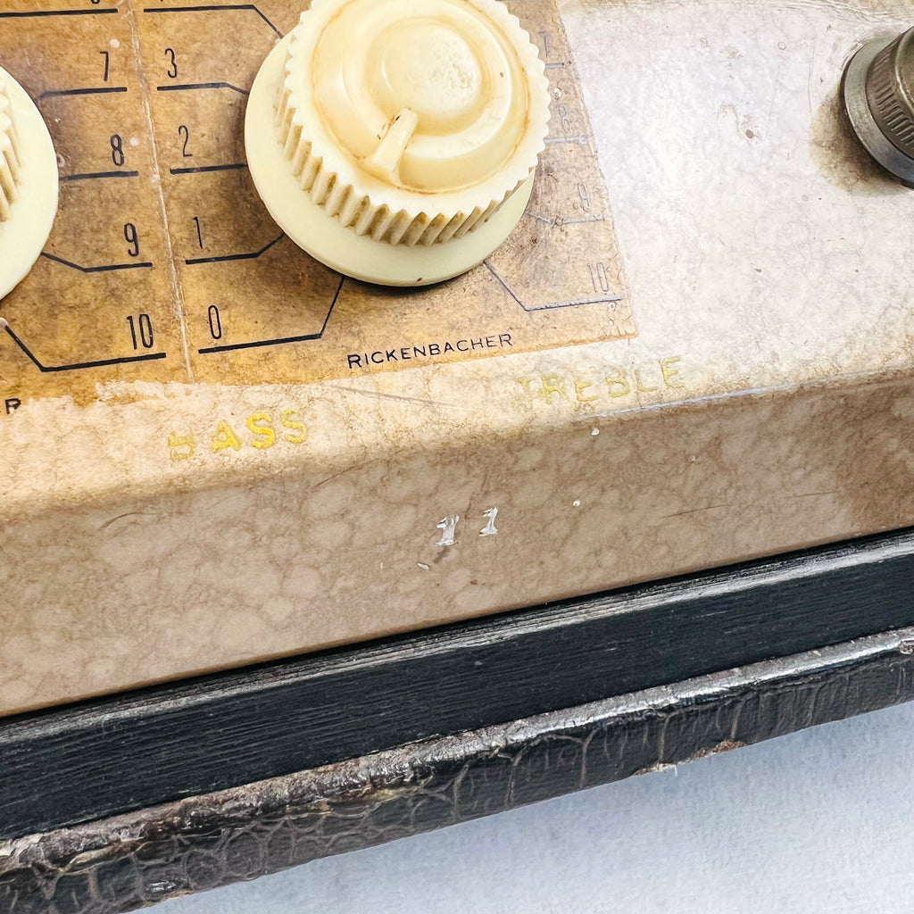 Rickenbacker Pro 12 Model DJ-12-A 1x12" Combo Amplifier 1940s - Black Alligator - 16