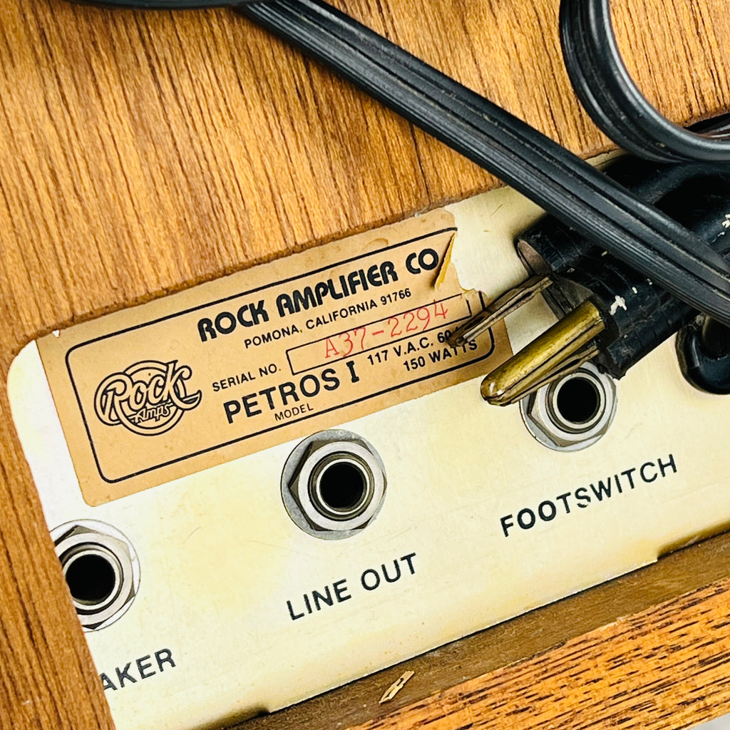 Rock Amps Petros 1 High Gain 1x10" Combo Amp 1980s - Brown - 12
