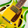 RT Custom Short Scale Hollow Body Guitar 2000s - Green Burst - 6