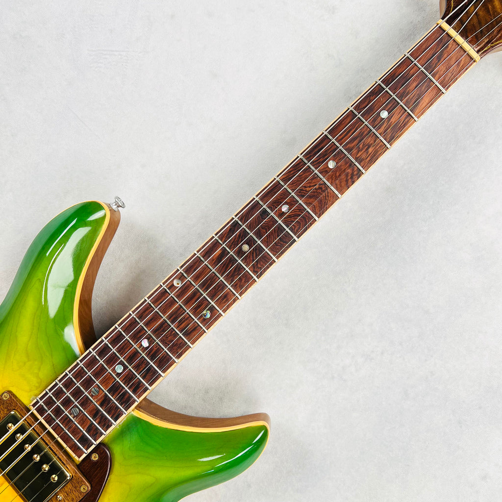RT Custom Short Scale Hollow Body Guitar 2000s - Green Burst - 7
