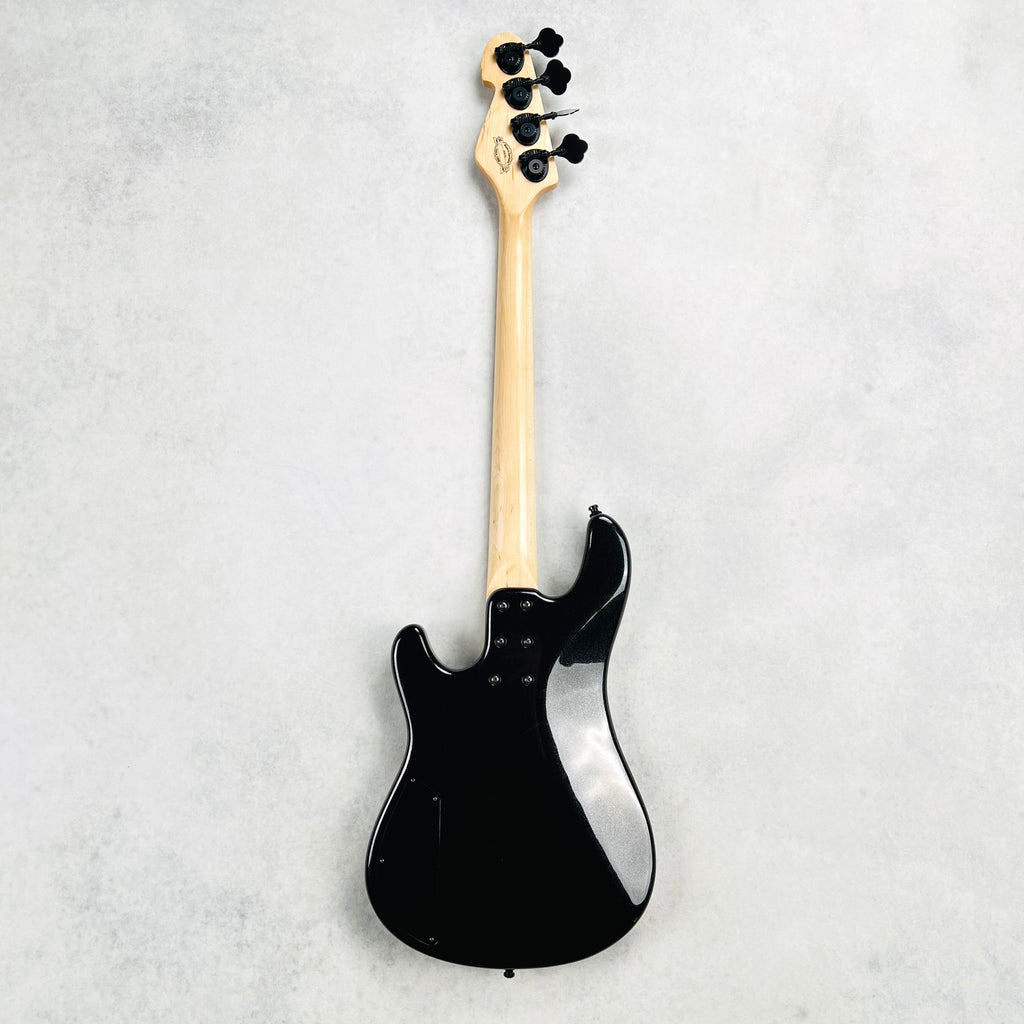 Sandberg California VS Lionel 30" Short Scale 4-String Bass 2024 - Cosmic Black & Green Neon Stripes - 10