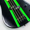 Sandberg California VS Lionel 30" Short Scale 4-String Bass 2024 - Cosmic Black & Green Neon Stripes - 4