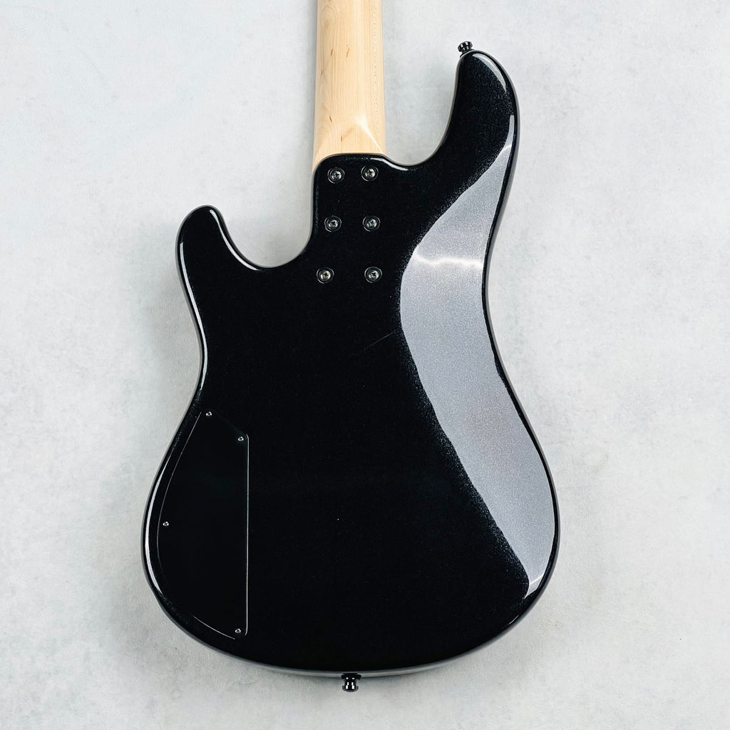 Sandberg California VS Lionel 30" Short Scale 4-String Bass 2024 - Cosmic Black & Green Neon Stripes - 9