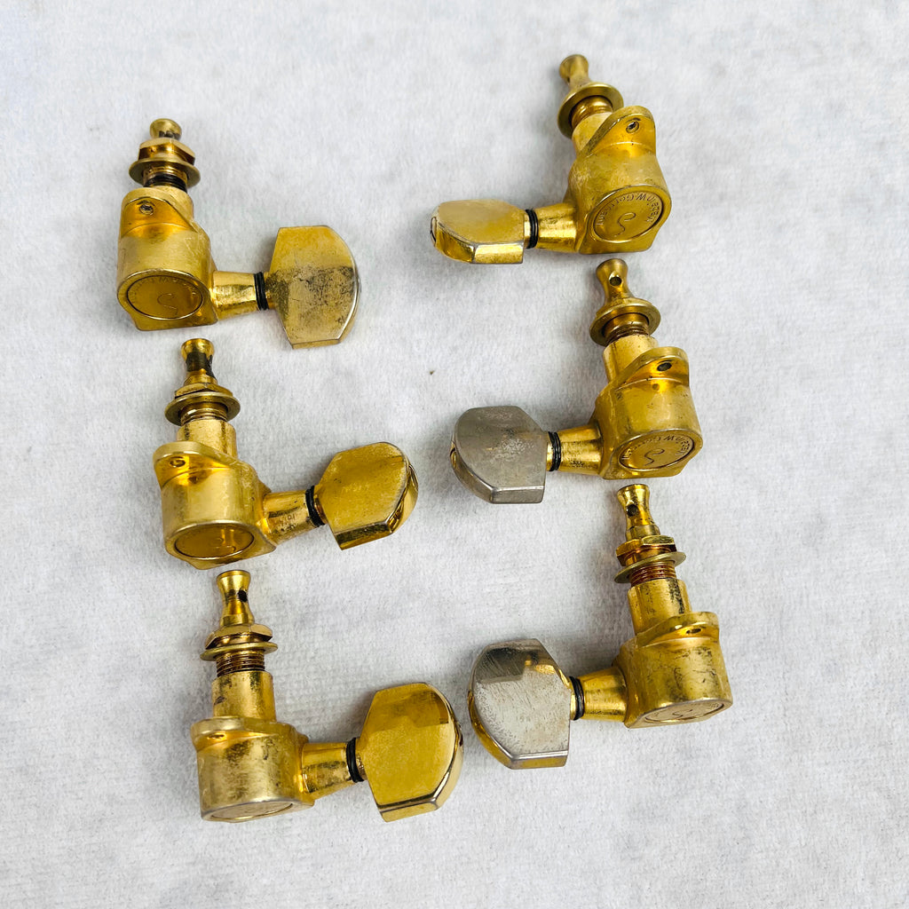 Randy Rhoads Les Paul Schaller Tuners & Brass Parts Upgrade Kit - 8