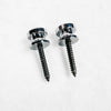 Schaller Strap Lock Button Set with Screws - Chrome - 1