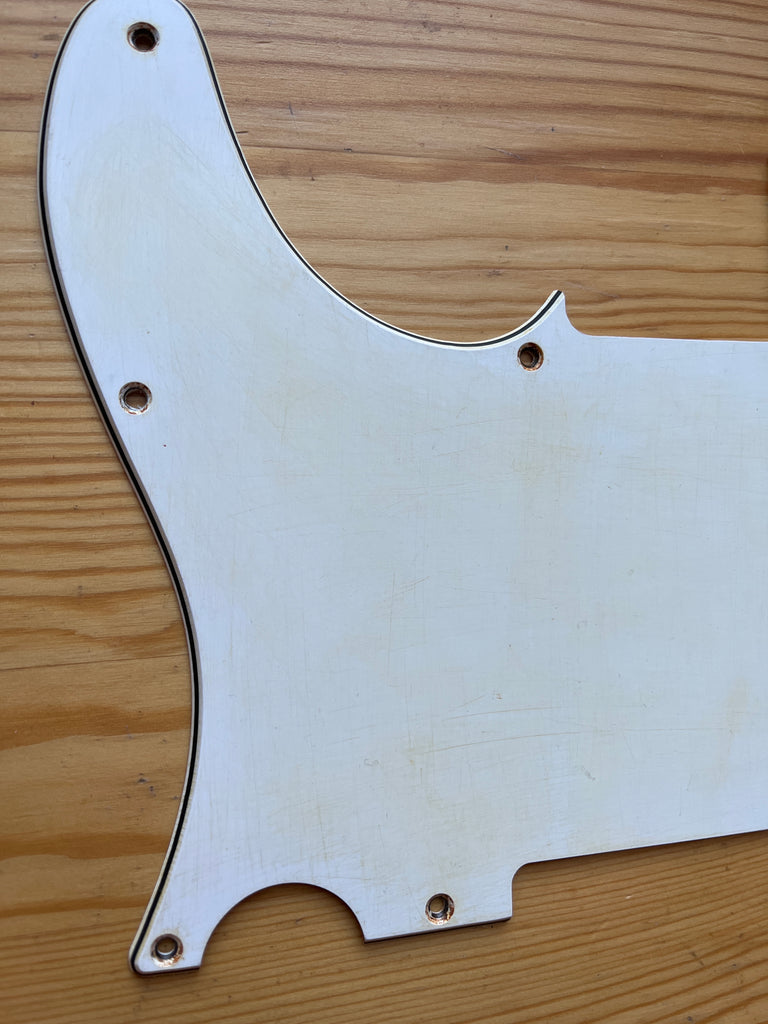 Unbranded Left Handed Esquire Pickguard Relic/Distressed White for Fender