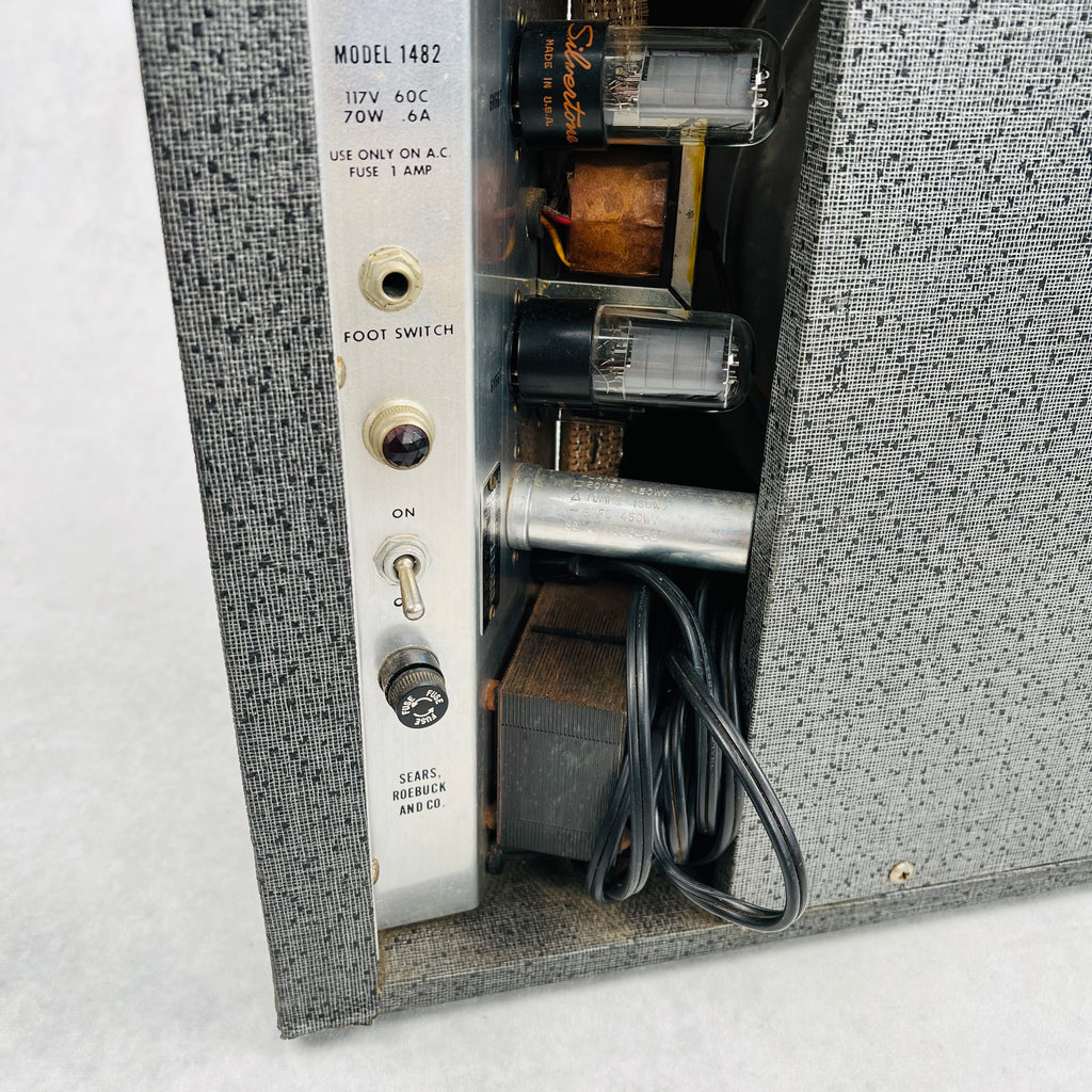 Silvertone 1482 1x12" Combo Amplifier 1963 - Gray - 11