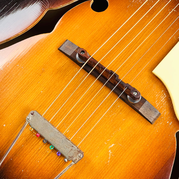 Silvertone Aristocrat Deluxe Acoustic Archtop 1947 - Sunburst - 7