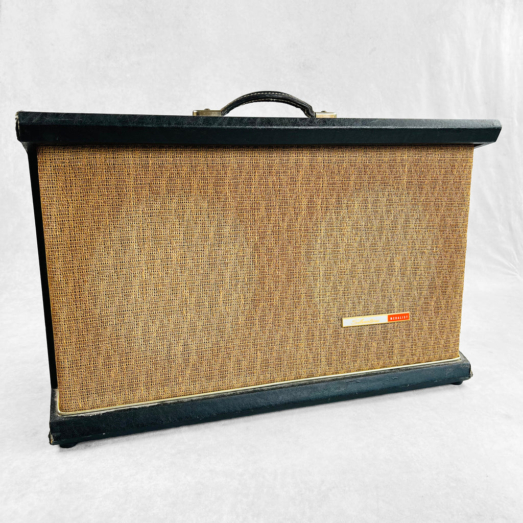 Silvertone Model 1434 Medalist 2x12" Combo Amplifier 1960s - Black - 1