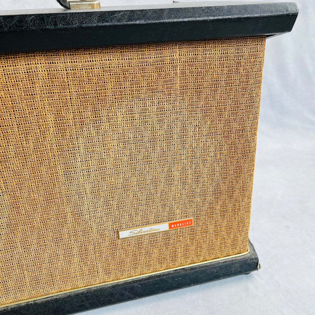 Silvertone Model 1434 Medalist 2x12" Combo Amplifier 1960s - Black - 4