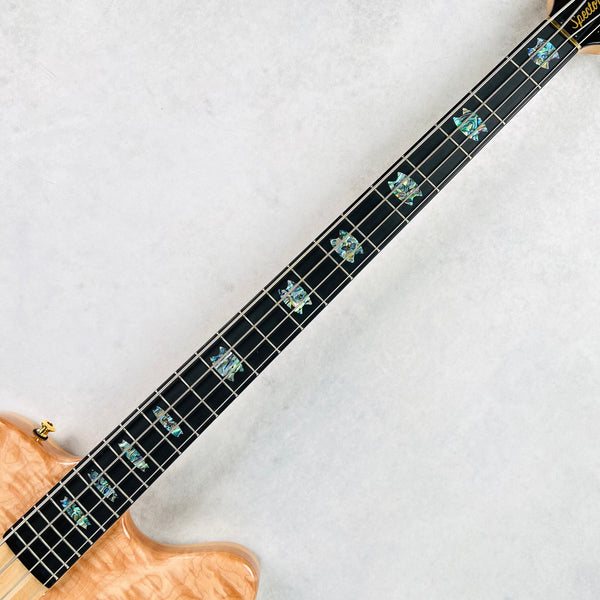 Spector 4X USA Quilt Maple 4-String Bass 2025 - Natural - 13