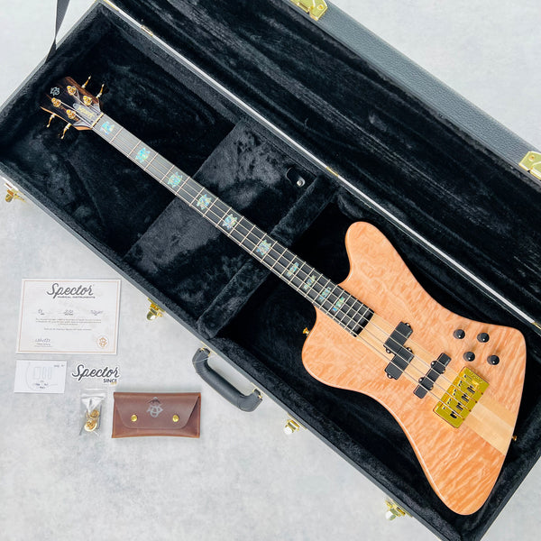 Spector 4X USA Quilt Maple 4-String Bass 2025 - Natural - 23