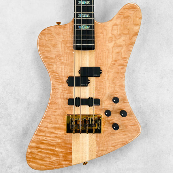 Spector 4X USA Quilt Maple 4-String Bass 2025 - Natural - 1