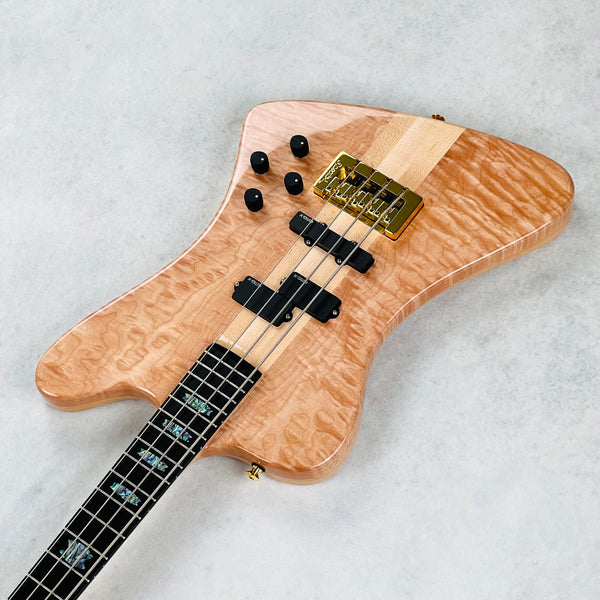 Spector 4X USA Quilt Maple 4-String Bass 2025 - Natural - 4