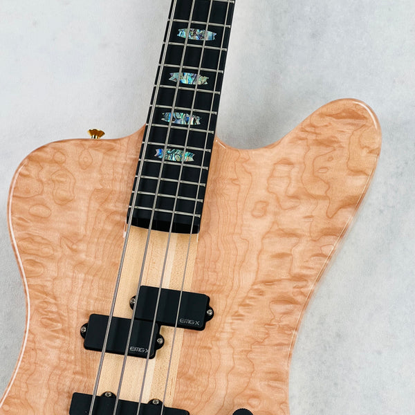 Spector 4X USA Quilt Maple 4-String Bass 2025 - Natural - 7
