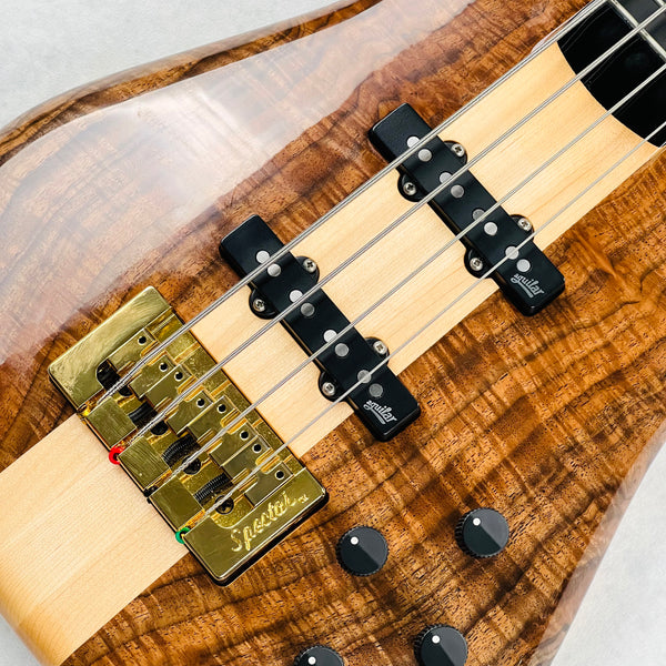 Spector USA NS-2 Bastogne Walnut 4-String Bass 2021 - Natural - 7