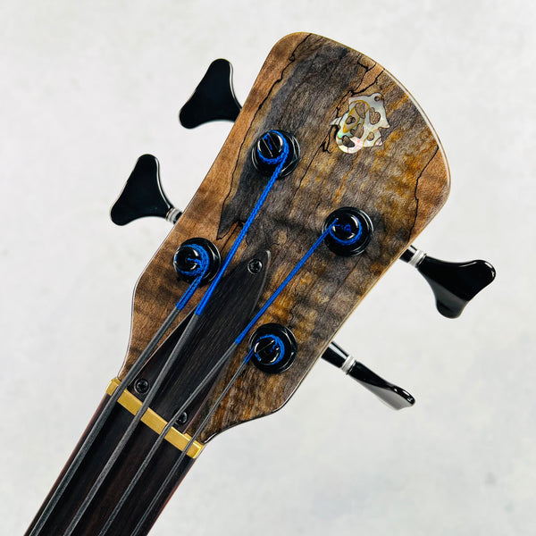 Spector USA NS-2 Spalted Maple Fretless 4-String Bass 2023 - Natural - 11