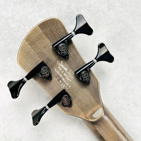 Spector USA NS-2 Spalted Maple Fretless 4-String Bass 2023 - Natural - 17