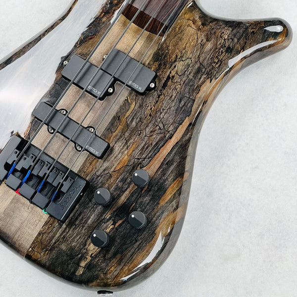 Spector USA NS-2 Spalted Maple Fretless 4-String Bass 2023 - Natural - 6
