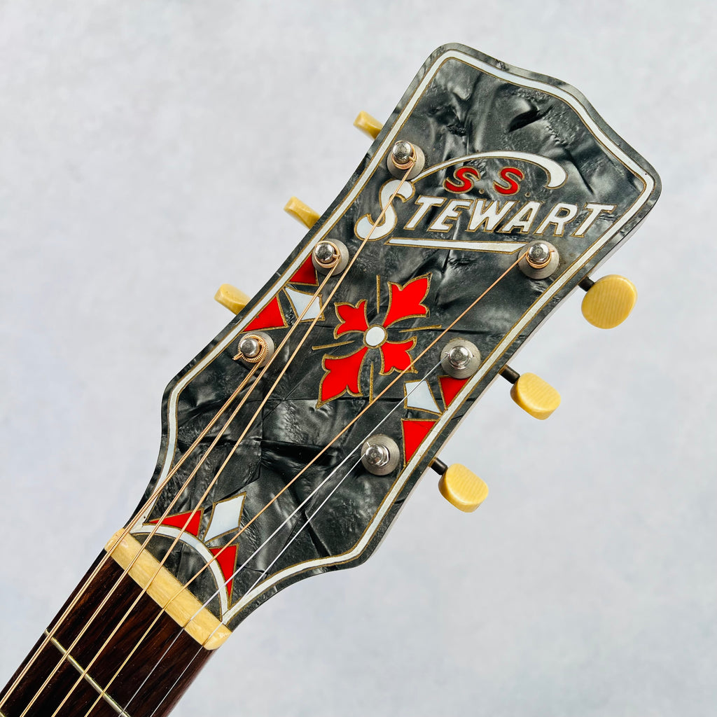 S.S. Stewart Archtop Guitar 1940s - Sunburst - 10