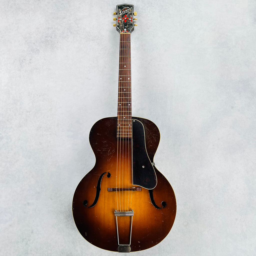 S.S. Stewart Archtop Guitar 1940s - Sunburst - 2