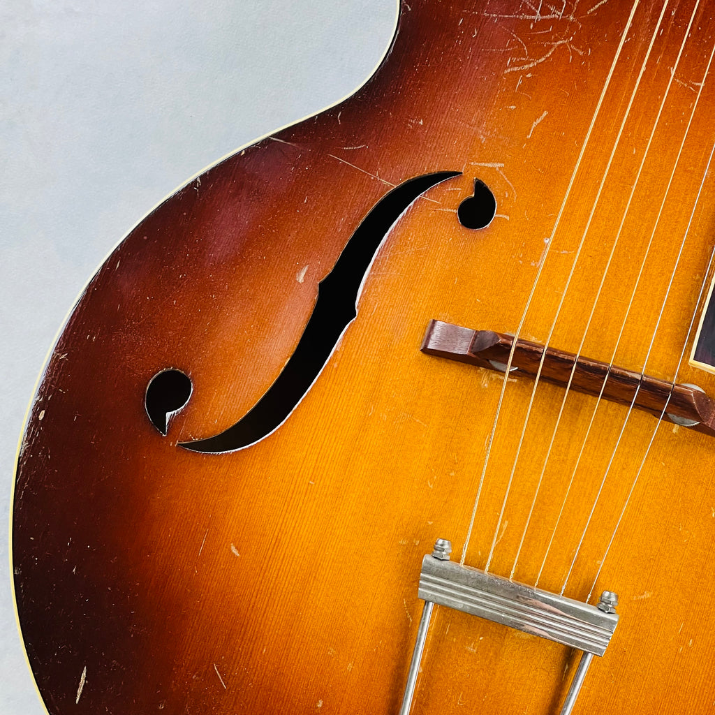S.S. Stewart Archtop Guitar 1940s - Sunburst - 4