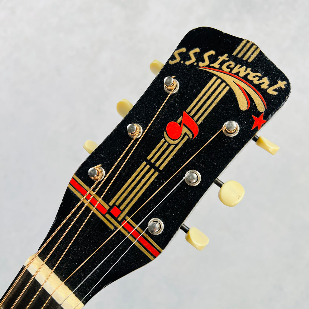 S.S. Stewart H-1130 Flat Top Acoustic 1940s - Sunburst - 12