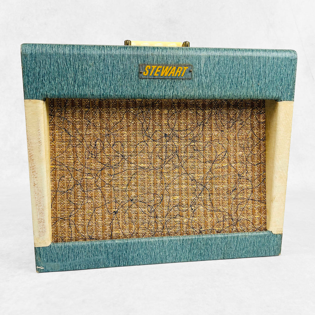 Stewart 1x10" Tremolo Combo Amplifier 1960s - Green & Cream - 1