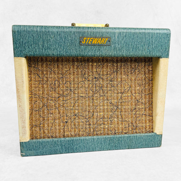 Stewart 1x10" Tremolo Combo Amplifier 1960s - Green & Cream - 1