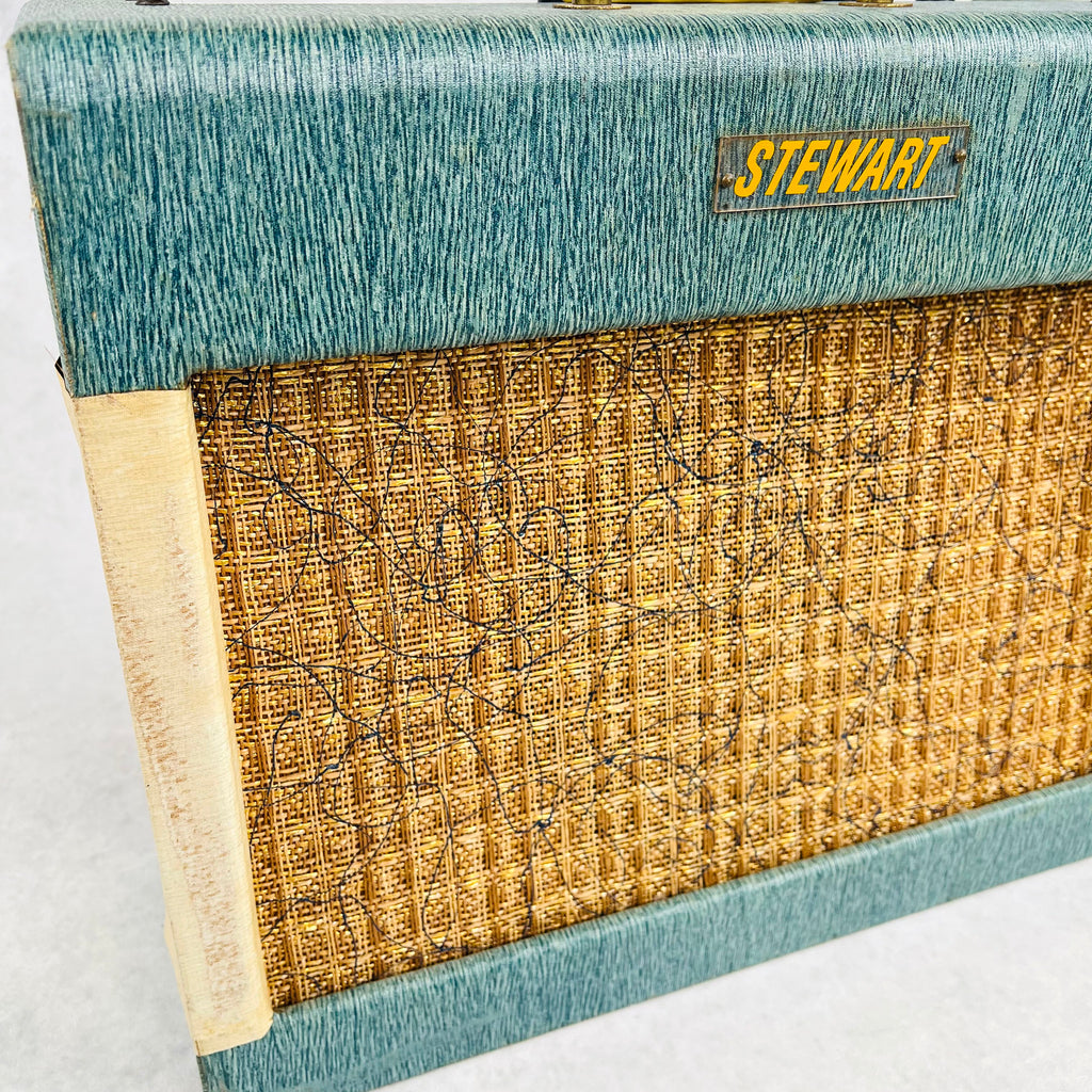 Stewart 1x10" Tremolo Combo Amplifier 1960s - Green & Cream - 3