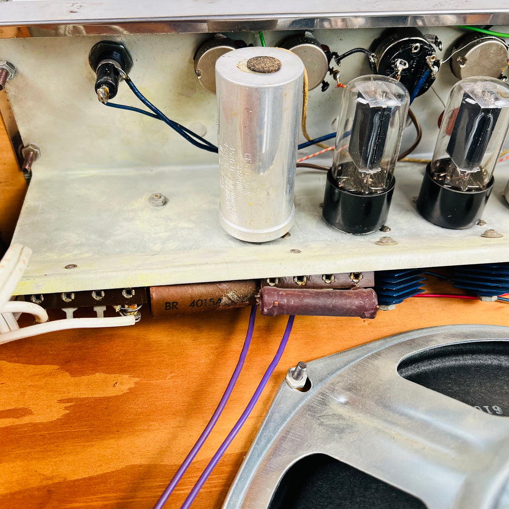 Stewart 1x10" Tremolo Combo Amplifier 1960s - Green & Cream - 9