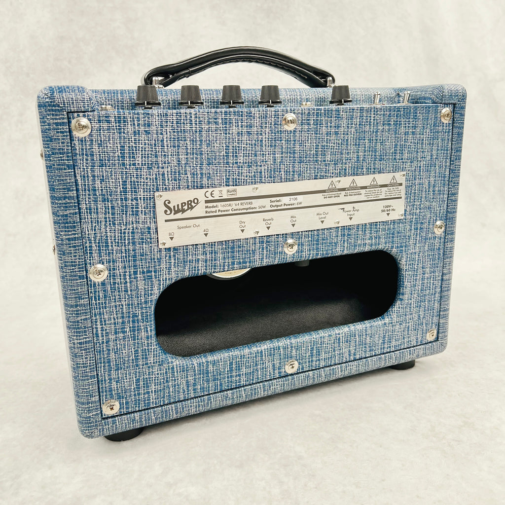 Supro 1605RJ '64 Reverb 5W 1x8" Combo - Blue - 12