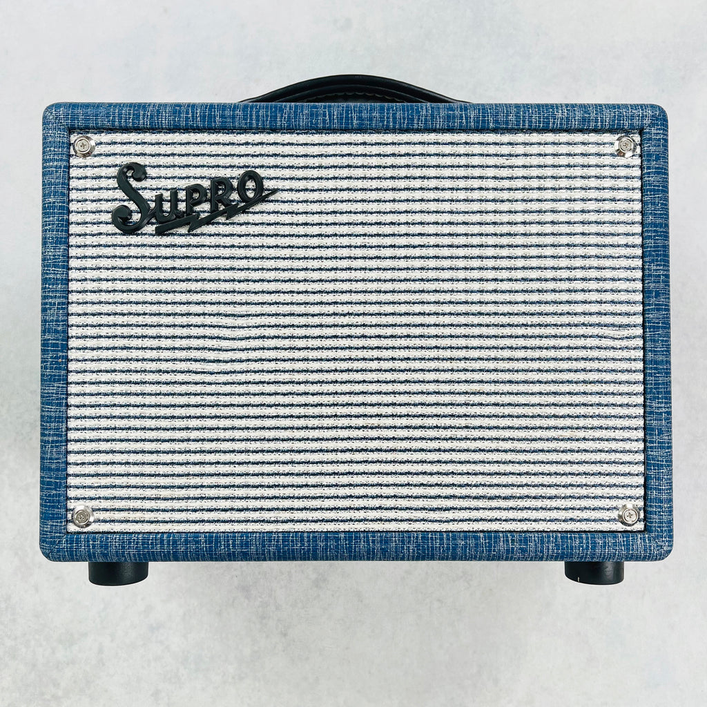 Supro 1605RJ '64 Reverb 5W 1x8" Combo - Blue - 1