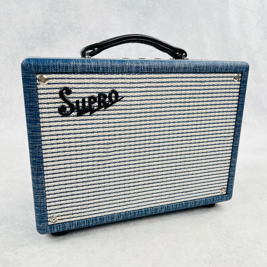 Supro 1605RJ '64 Reverb 5W 1x8" Combo - Blue - 3