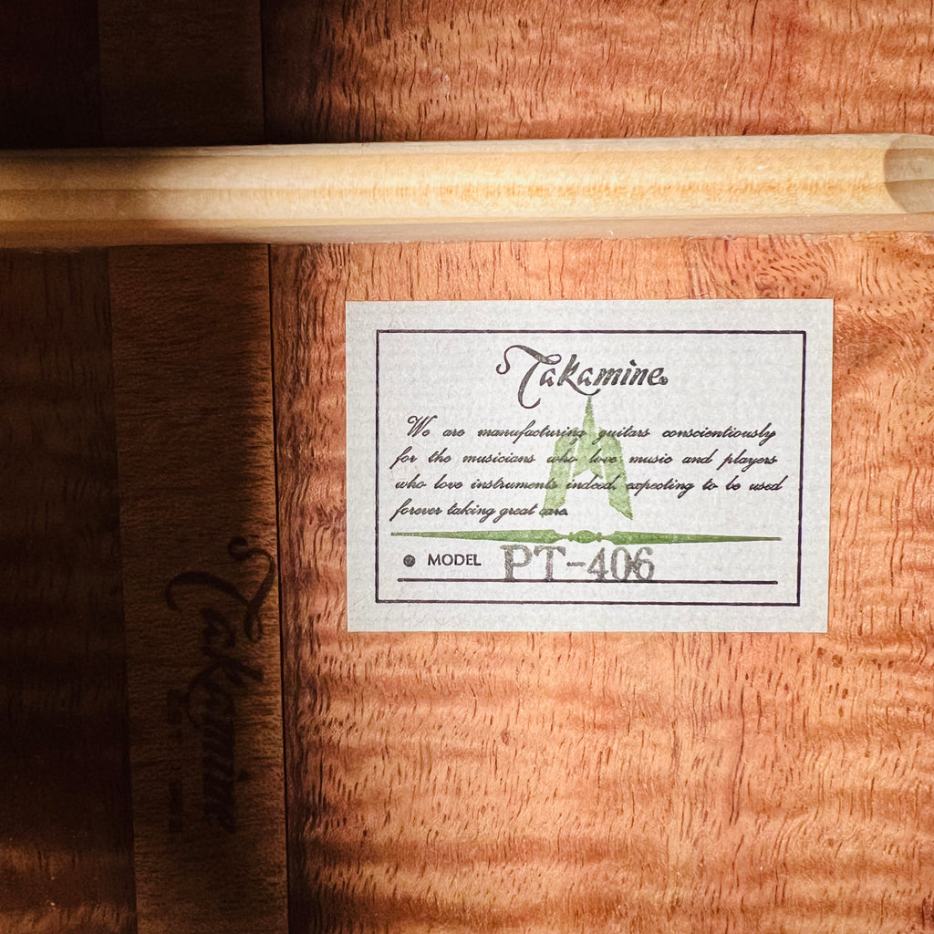 Takamine PT-406 Acoustic-Electric Guitar 1994 - Natural - 7