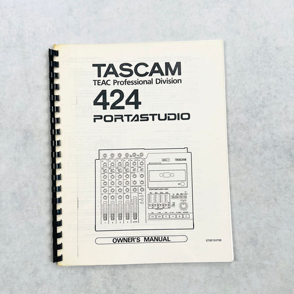 Tascam 424 Portastudio Owner's Manual - 1