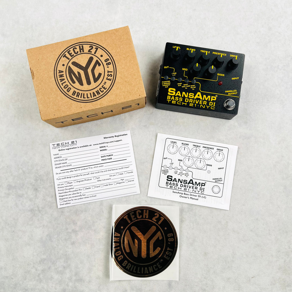 Tech 21 SansAmp Bass Driver DI V2 Pedal 2010s - Black - 7