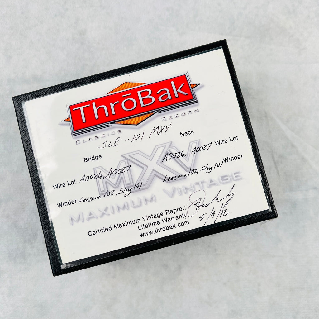 Throbak SLE-101 MXV Humbucker Pickup Set - Aged Nickel - 4