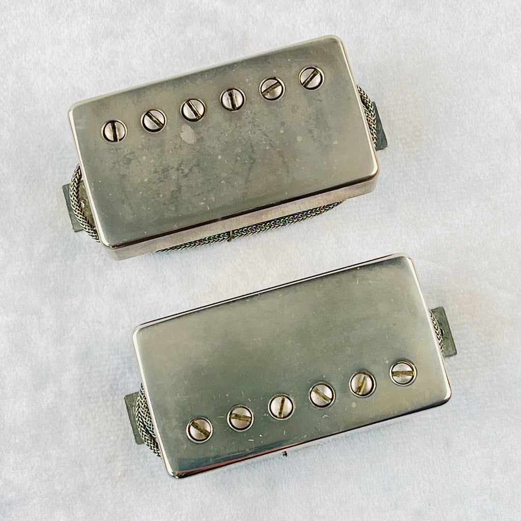 Throbak SLE-101 MXV Humbucker Pickup Set - Aged Nickel - 1
