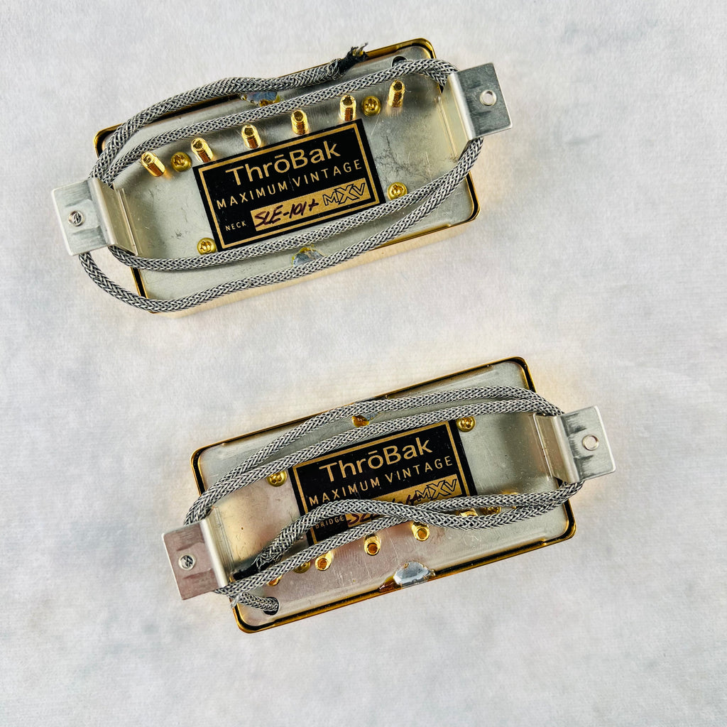 Throbak SLE-101 Plus MXV Humbucker Pickup Set - Gold - 4