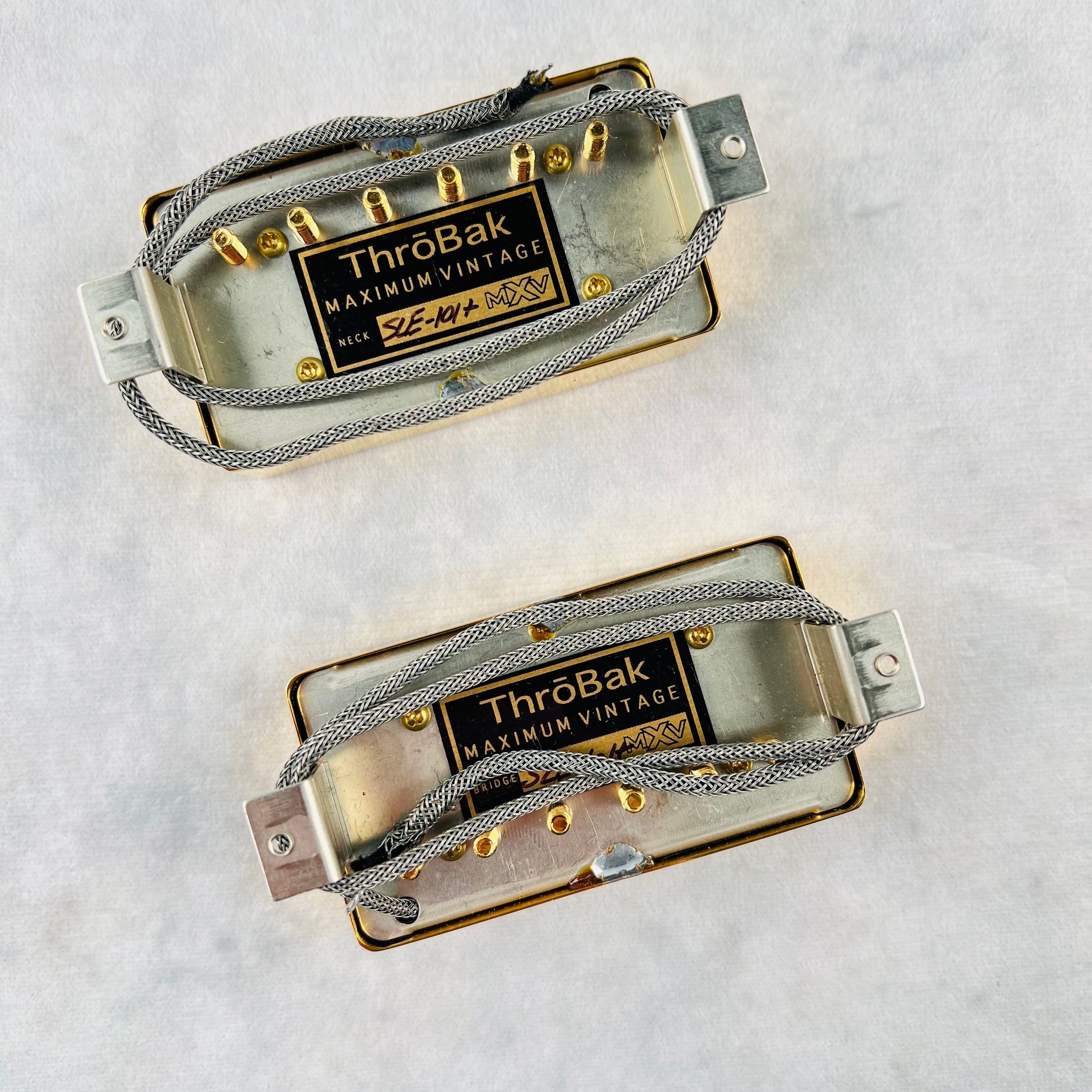 Throbak SLE-101 Plus MXV Humbucker Pickup Set 2013 - Gold | Tone Wolf