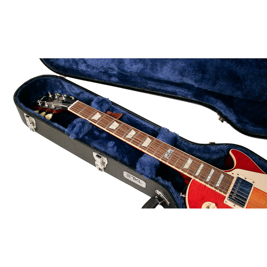 TKL Performer Single Cutaway Les Paul Style Guitar Hardshell Case - Black - 6