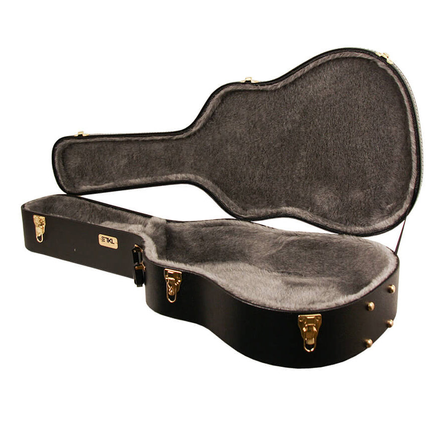 TKL Premier Dreadnought 6 String Guitar Hardshell Case - Black - 3