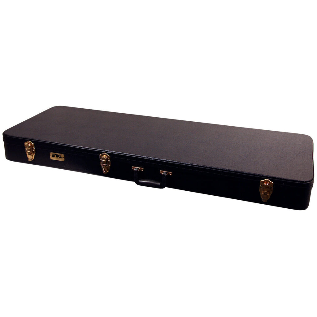 TKL Premier Rectangular Explorer Style Guitar Hardshell Case - Black - 2