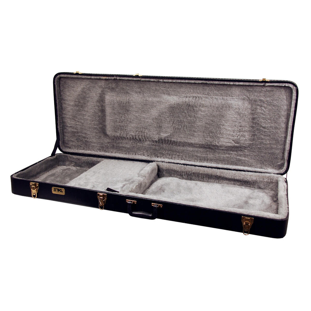 TKL Premier Rectangular Explorer Style Guitar Hardshell Case - Black - 3