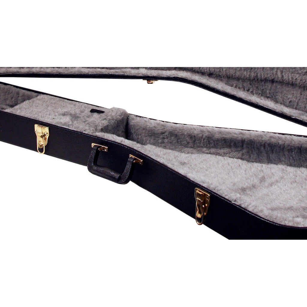TKL Premier Shaped Flying V Style Guitar Hardshell Case - Black - 4