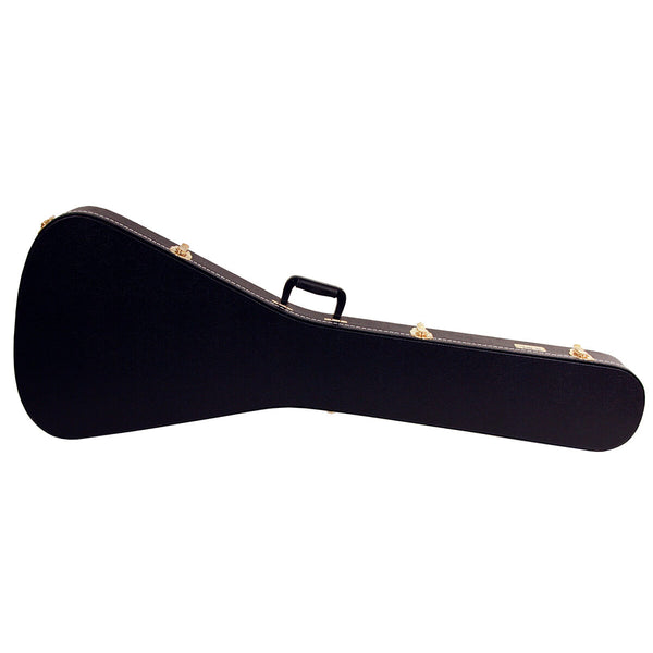 TKL Premier Shaped Flying V Style Guitar Hardshell Case - Black - 1
